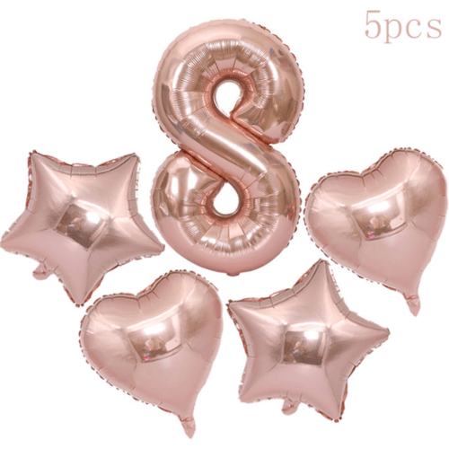 בלוני יום הולדת - מספר 8