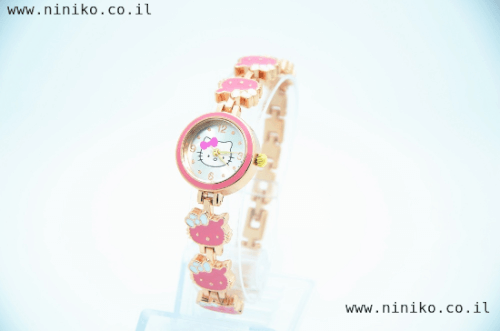 חדש! שעון קיטי לילדות ונערות! HELLO KITTY